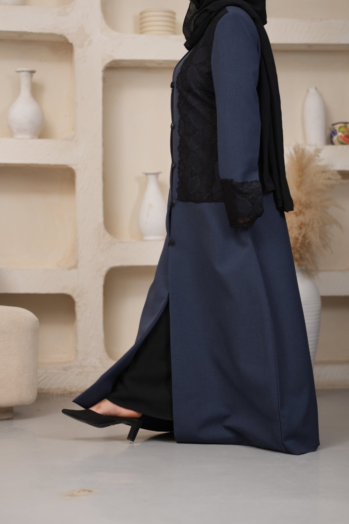 The Sapphire Lace Abaya